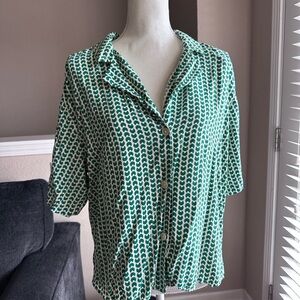 a new day Button-Down Blouse